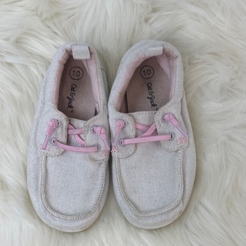 Cat & Jack Pink and White Kids Sneakers size 10